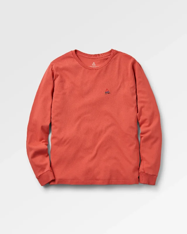 Classic Recycled Cotton Long Sleeve T-Shirt - Mineral Red