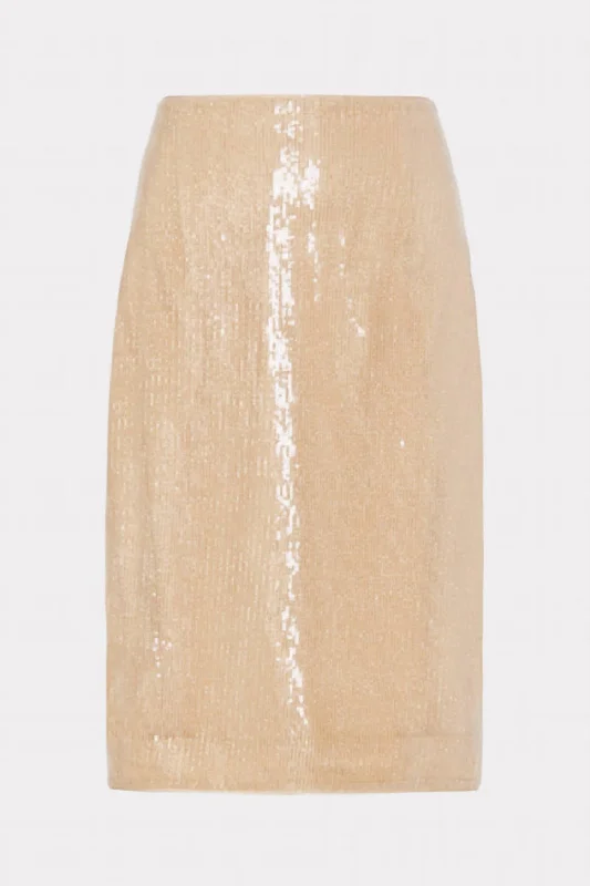 Adley Sequin Skirt In Gold