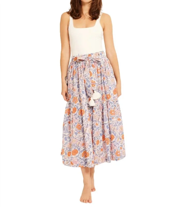 Francoise Skirt In Newport Floral