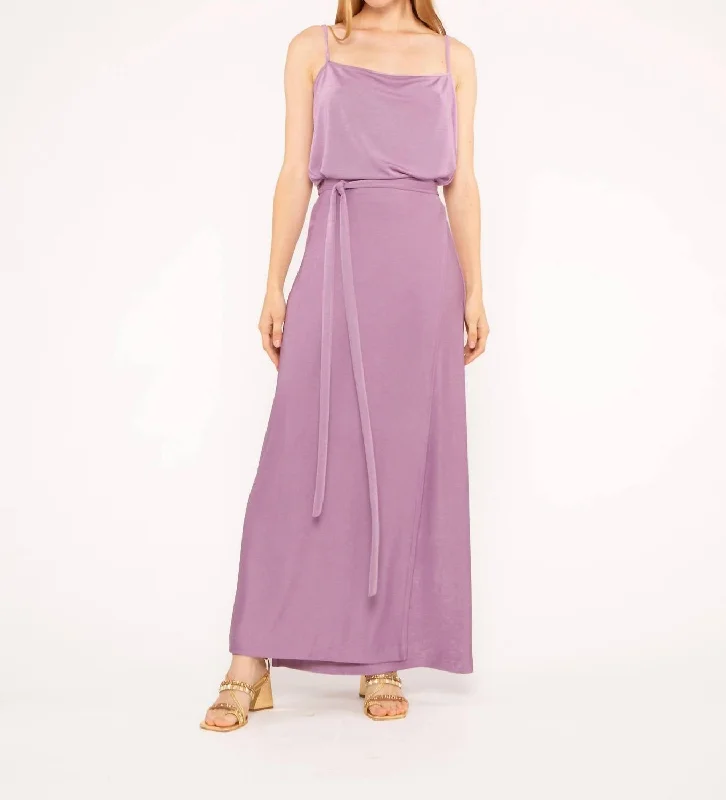 Slinky Wrap Skirt In Lavender