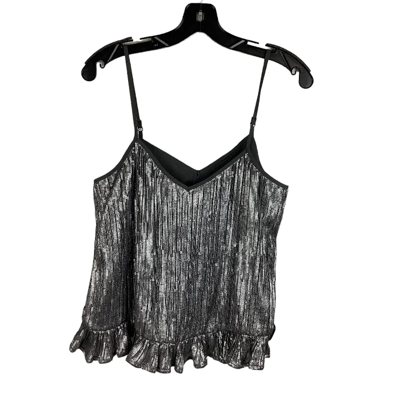 Top Sleeveless By Anthropologie In Grey, Size: 4