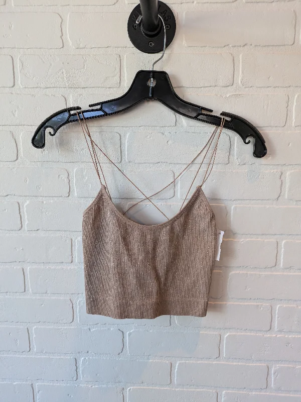 Top Sleeveless By Urban Outfitters In Tan, Size: M