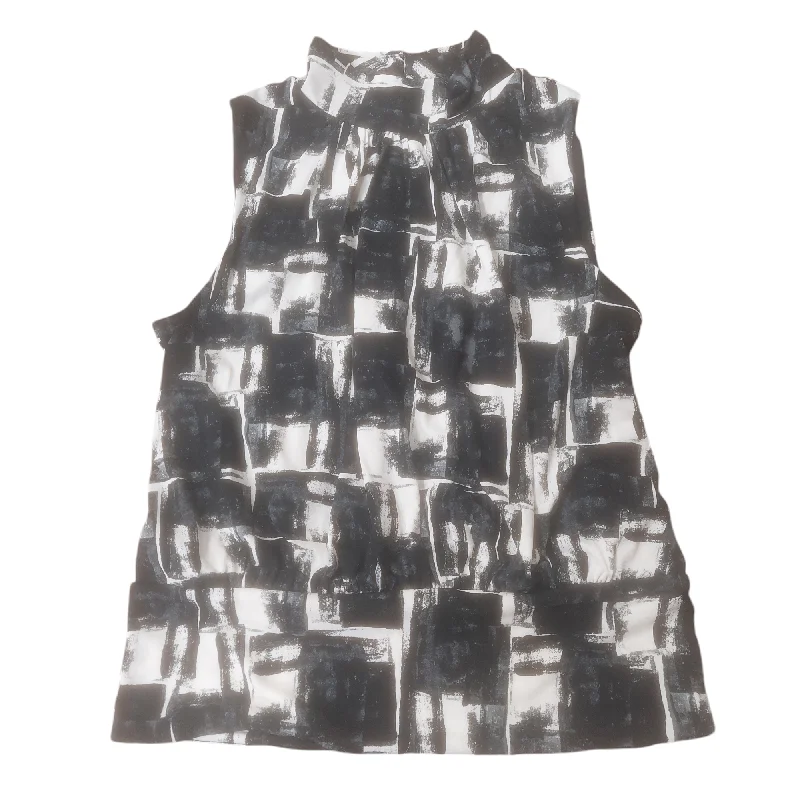 Top Sleeveless By White House Black Market In Black & White, Size: Xs