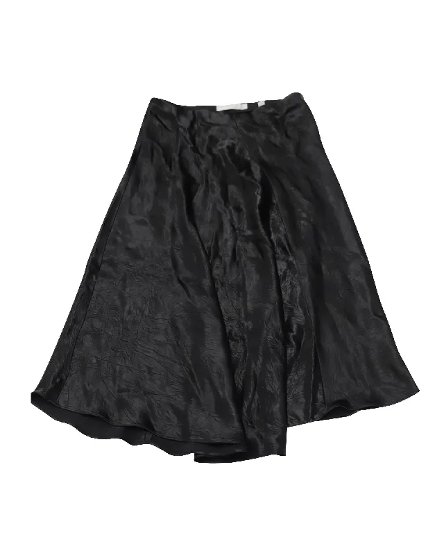 Vince Skirt in Black Acetate