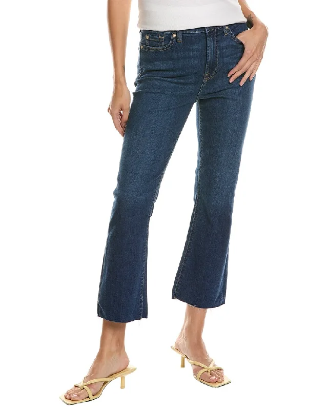 7 For All Mankind High-Waist Slim Kick Opal Slim Jean