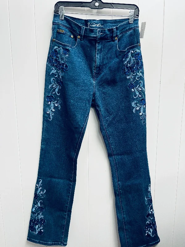 Jeans Boot Cut By Diane Gilman In Blue Denim, Size: 10