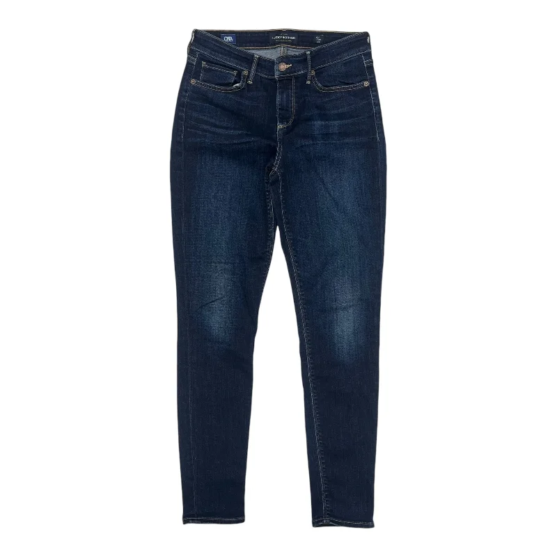 Jeans Skinny By Lucky Brand In Blue Denim, Size:6