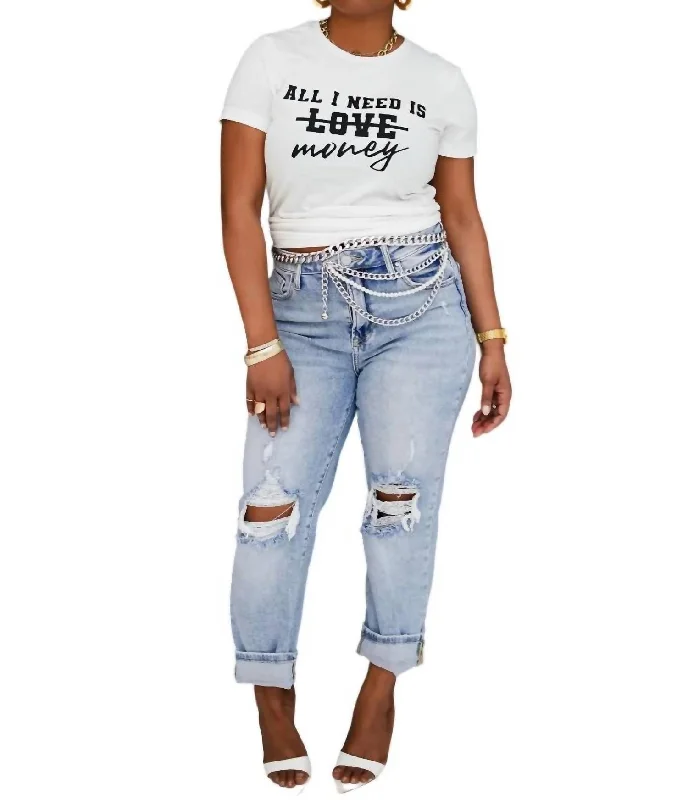 Not Your Average Mom Jeans In Light Denim