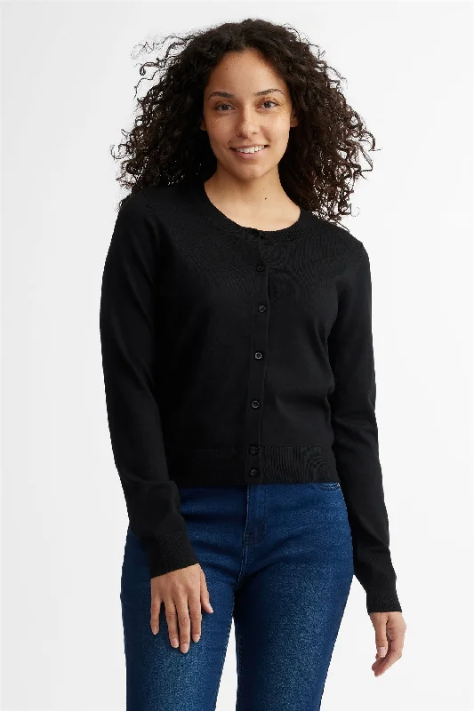 Cardigan tricot semi-ajusté - Femme