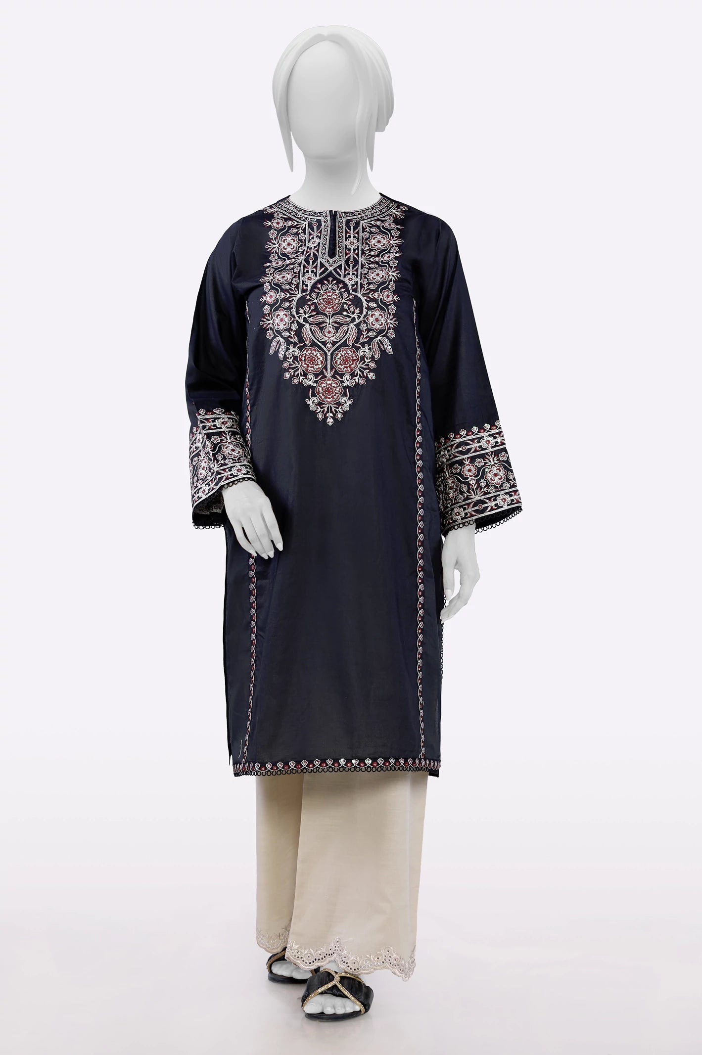 Black Embroidered Kurti