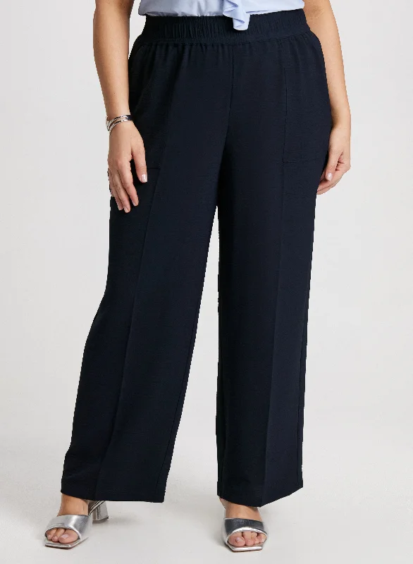 Crepe Pull-On Pants