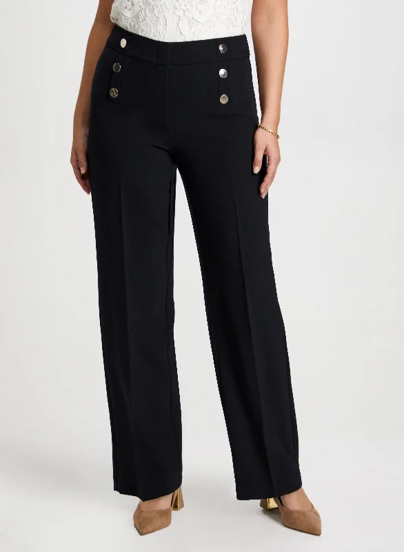 Modern Fit Wide Leg Pants