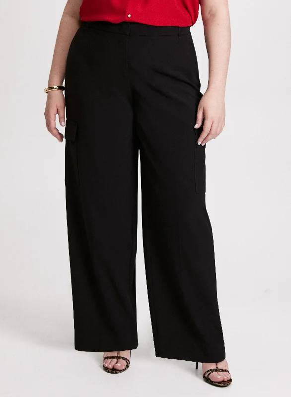 Olivia Cargo Wide-Leg Pants – Regular