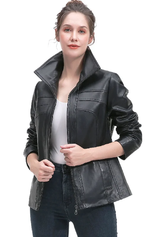 BGSD Women Joyce Lambskin Leather Jacket