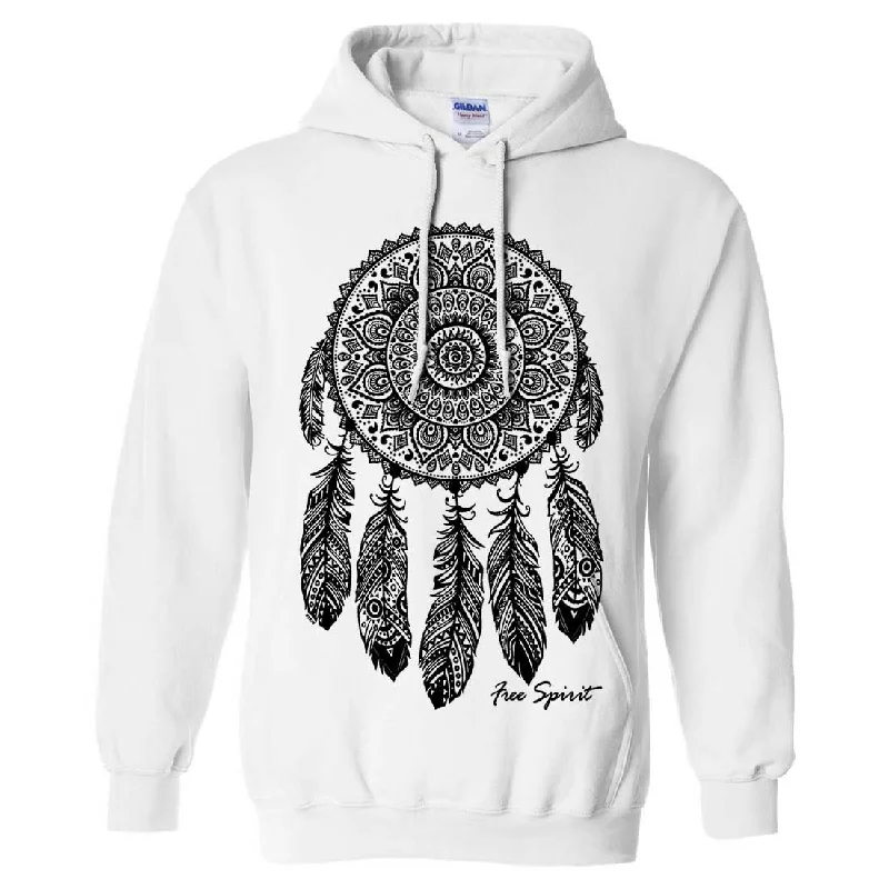 Native American Dreamcatcher Free Spirit Black Sweatshirt Hoodie