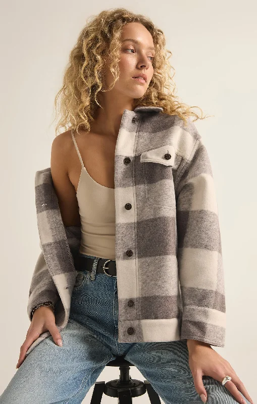 Preston Knit Plaid Jacket