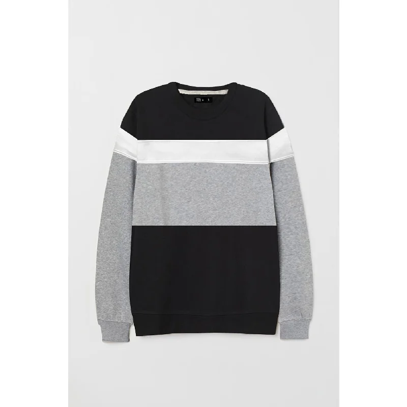 TX Colour Block Black Sweatshirt