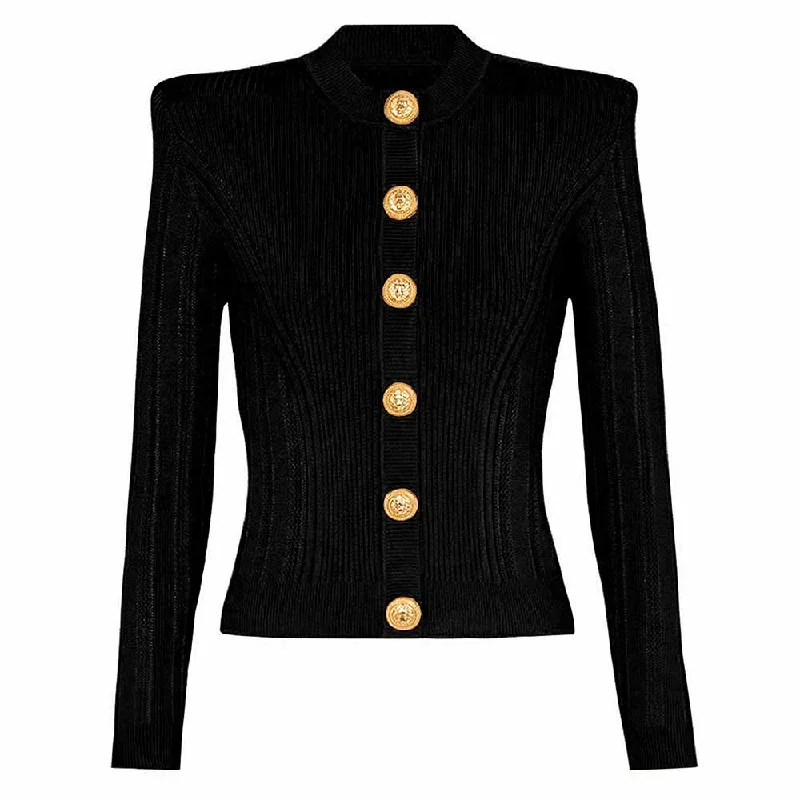 Women's Soft Knitted Jacket Crop Top Cardigan Sweater