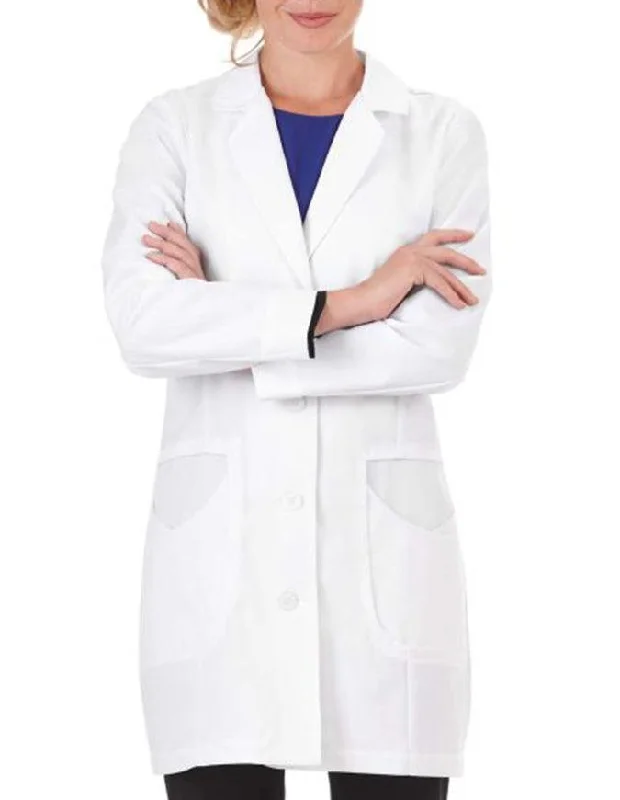 META Pro Women's 33 Inch High Collar Stretch Lab Coat