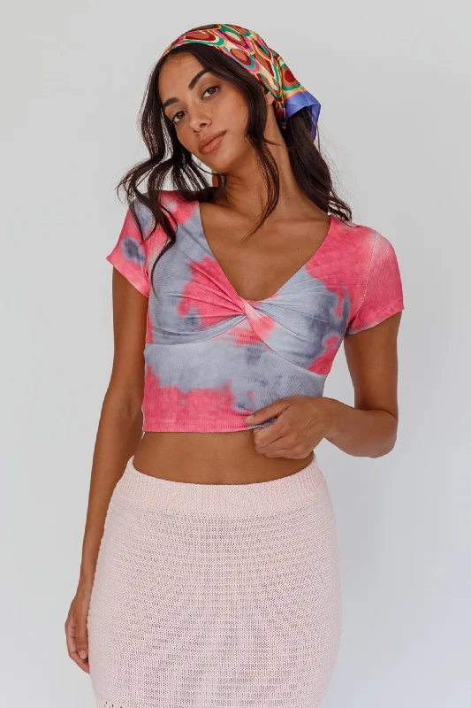 Chase Your Bliss Twist Crop Top Candy