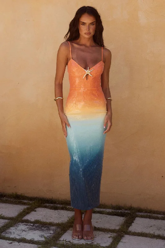 Benita Midi Dress - Ombre