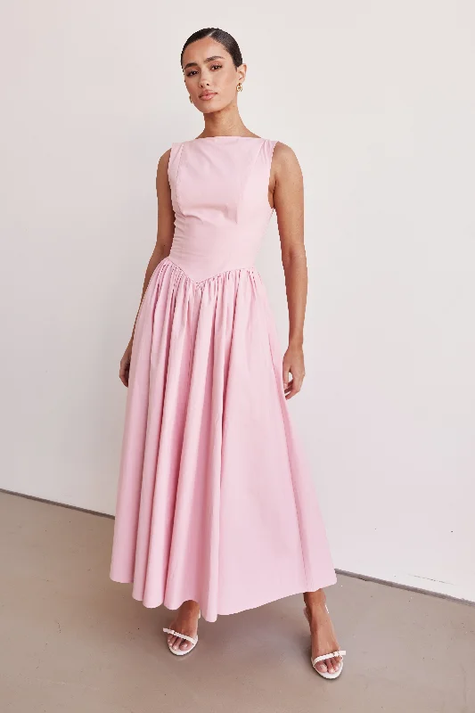 Devin Maxi Dress (Pink)