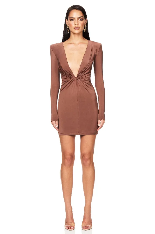 Nookie Legacy Mini Dress - Cognac