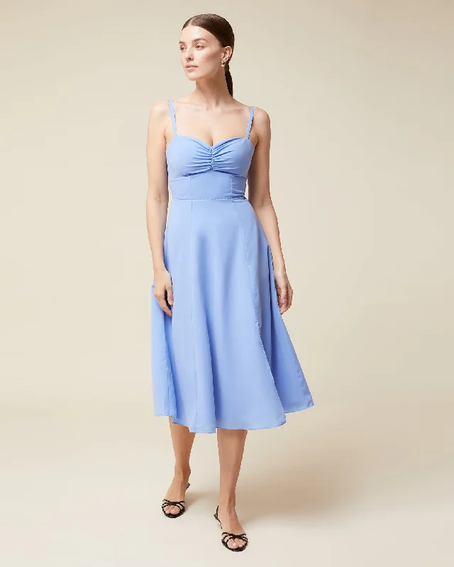 Ruched Cup Midi Dress