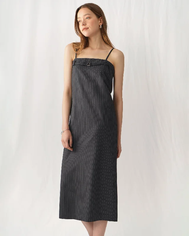 Vittoria Buckle Maxi Dress