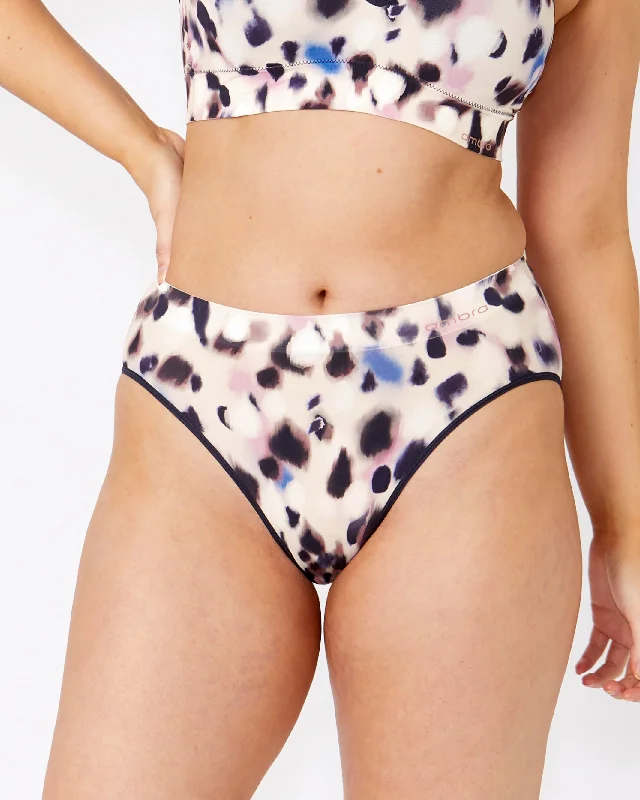 Ambra Bondi Bare Printed High Cut Brief - Night Rain