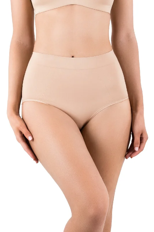 Ambra Powerlite Full Brief Tummy Control Knickers in Black or Nude